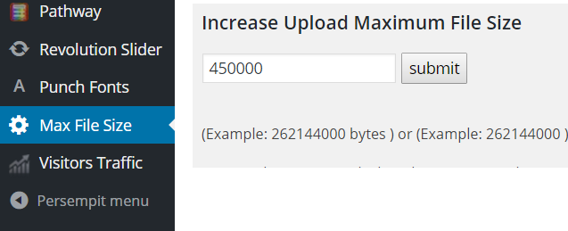 cara menambah batas file upload size limit wordpress