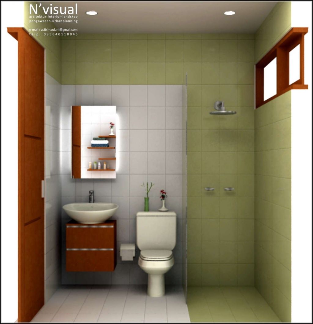 model kamar mandi minimalis tanpa bathtub