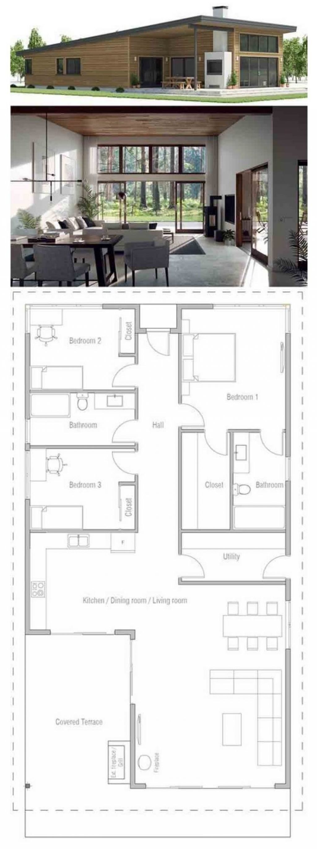 √ 60+ Desain Dan Denah Rumah Minimalis Sederhana &amp; Modern within Gambar Desain Rumah