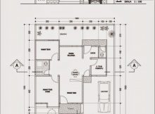 Inilah Gambar Denah Desain Rumah Minimalis Dengan 4 Kamar within Gambar Denah Rumah