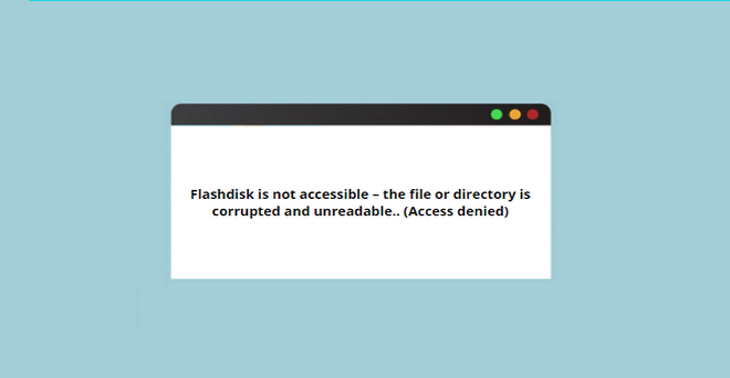 flashdisk is not accessible