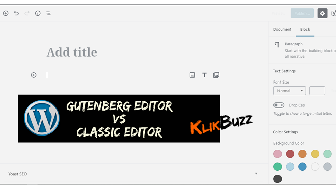 cara kembali ke editor classic dari gutenberg di blog wordpress