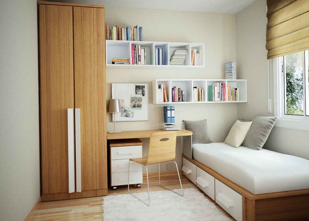 desain kamar tidur minimalis ukuran 3x4