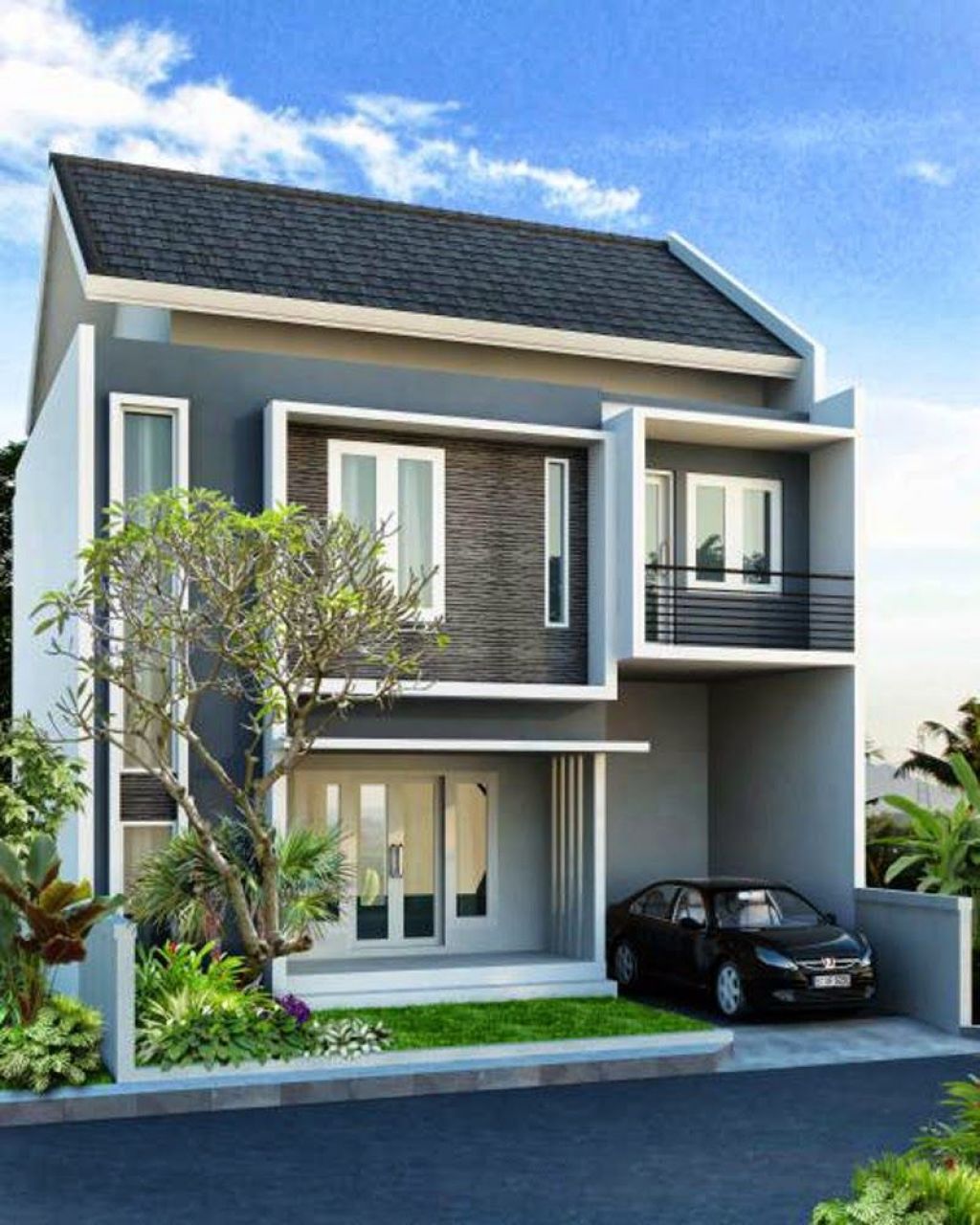 500 Desain Rumah Minimalis 2 Lantai HD Terbaik