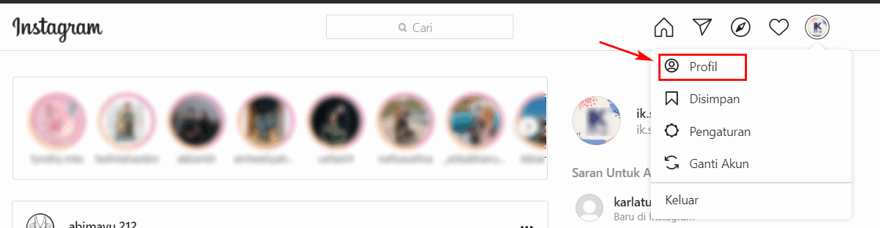 cara upload video di instagram lewat google chrome