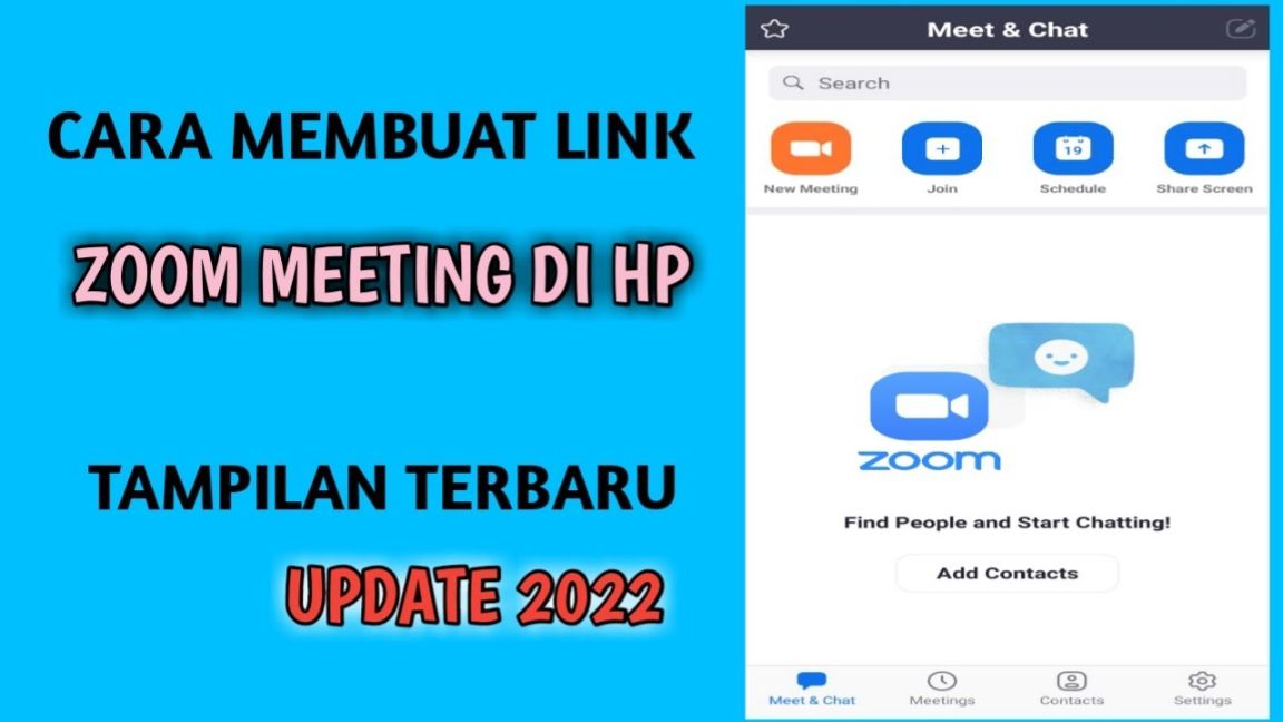 cara membuat link zoom meeting: Cara Membuat Link Zoom Meeting di HP  UPDATE  - YouTube