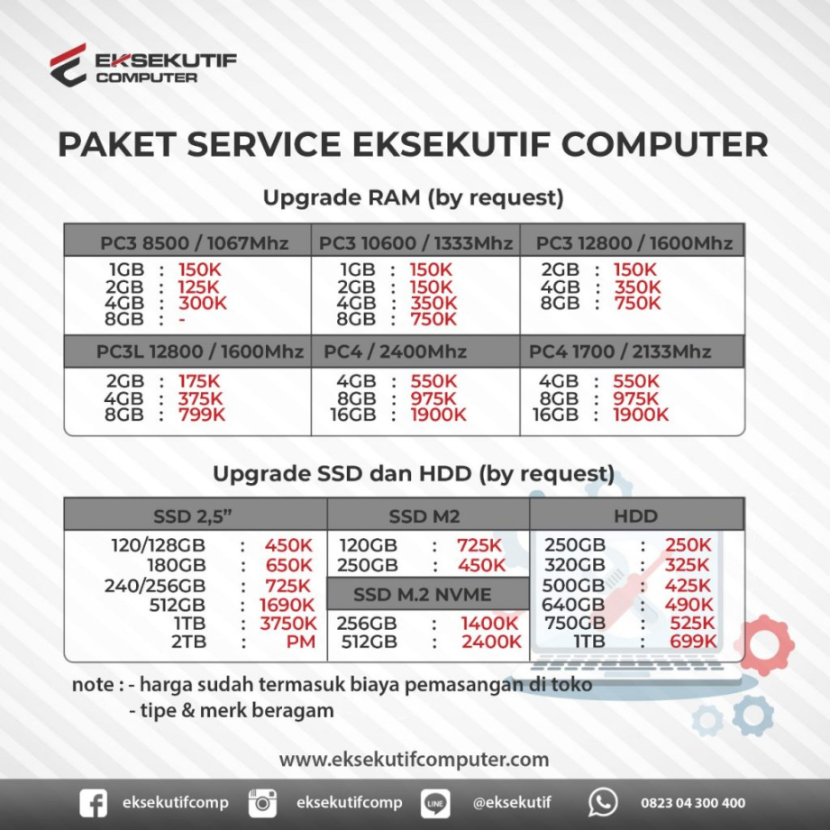 biaya servis laptop: JASA SERVICE LAPTOP DI BEKASI - WA
